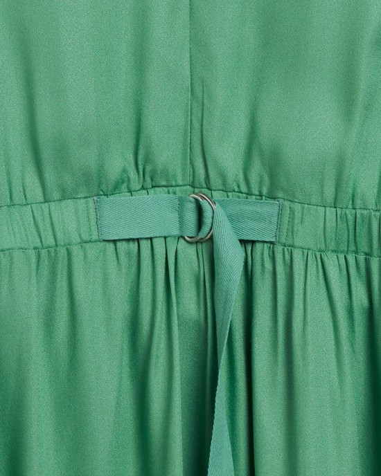 LOV Green Fit-And-Flare Isla Dress LOV Green Fit-And-Flare Isla Dress