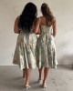 Summer color sleeveless suspender dress Summer color sleeveless suspender dress