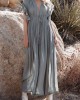 Solid color single breasted dress Solid color single breasted dress