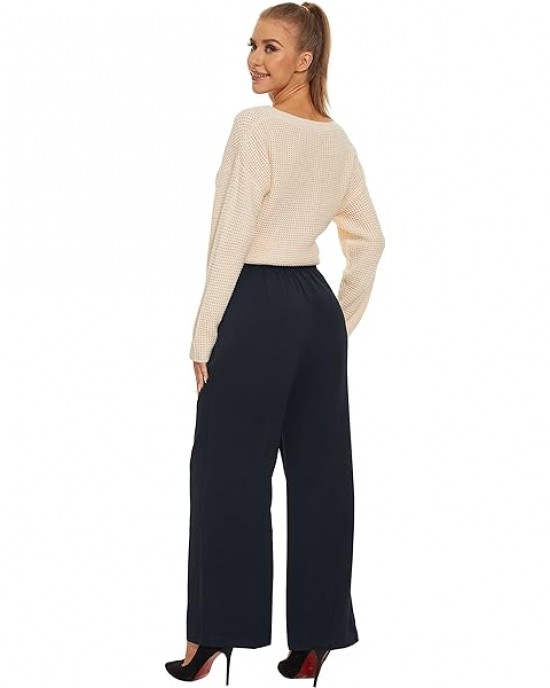 Women Linen Low Rise Wide Leg Pants Pleated Front Casual Long Trousers with Pockets X-Small Beige Women Linen Low Rise Wide Leg Pants Pleated Front Casual Long Trousers with Pockets X-Small Beige