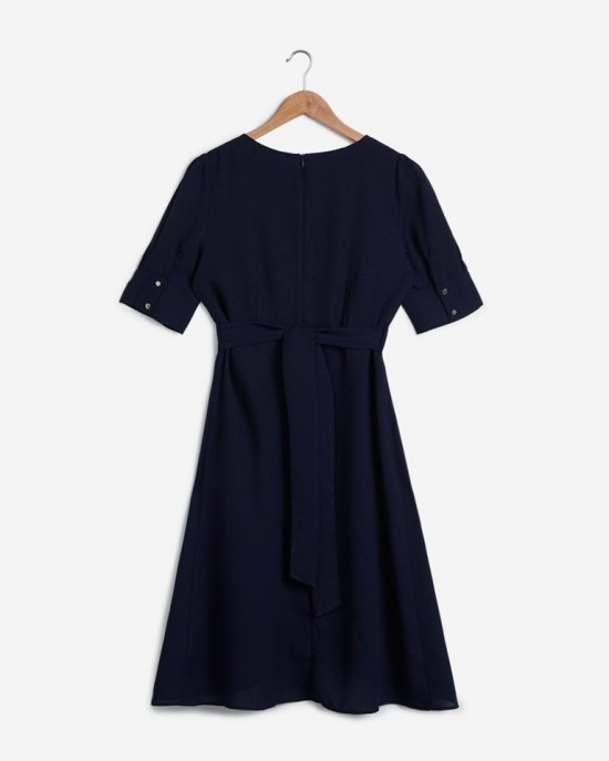 Wardrobe Navy Dress with Belt Wardrobe Navy Dress with Belt