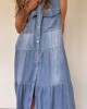 Thin Denim Comfortable Casual Dress Thin Denim Comfortable Casual Dress