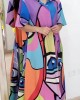 Personalized abstract MAXI SHIRT DRESS Personalized abstract MAXI SHIRT DRESS
