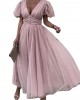 Slim fit short sleeve mesh dress Slim fit short sleeve mesh dress