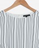 Wardrobe White Striped Dress with Belt Wardrobe White Striped Dress with Belt