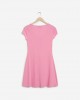 Nuon Pink Corduroy Textured Manny Midi Dress Nuon Pink Corduroy Textured Manny Midi Dress
