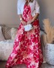 Casual V-neck Printed Sleeveless Dress Casual V-neck Printed Sleeveless Dress