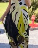 Casual V-neck Printed Long Dress Casual V-neck Printed Long Dress