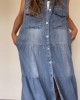 Thin Denim Comfortable Casual Dress Thin Denim Comfortable Casual Dress