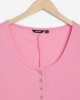 Nuon Pink Corduroy Textured Manny Midi Dress Nuon Pink Corduroy Textured Manny Midi Dress