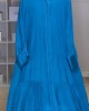 Satin Lapel Single-breasted Dress Satin Lapel Single-breasted Dress