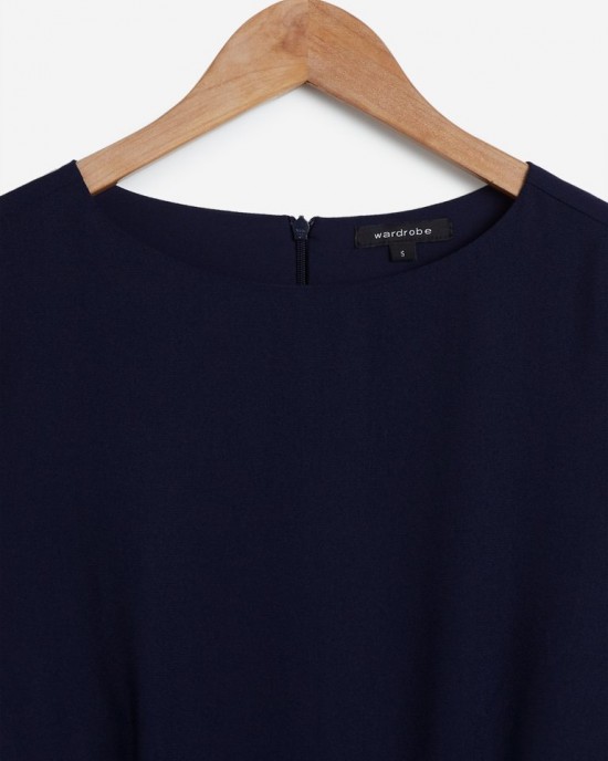 Wardrobe Navy Dress with Belt Wardrobe Navy Dress with Belt