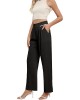 Women Linen Low Rise Wide Leg Pants Pleated Front Casual Long Trousers with Pockets X-Small Beige Women Linen Low Rise Wide Leg Pants Pleated Front Casual Long Trousers with Pockets X-Small Beige