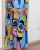 Personalized abstract MAXI SHIRT DRESS Personalized abstract MAXI SHIRT DRESS