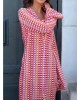 Sexy deep V corrugated long-sleeved dress Sexy deep V corrugated long-sleeved dress