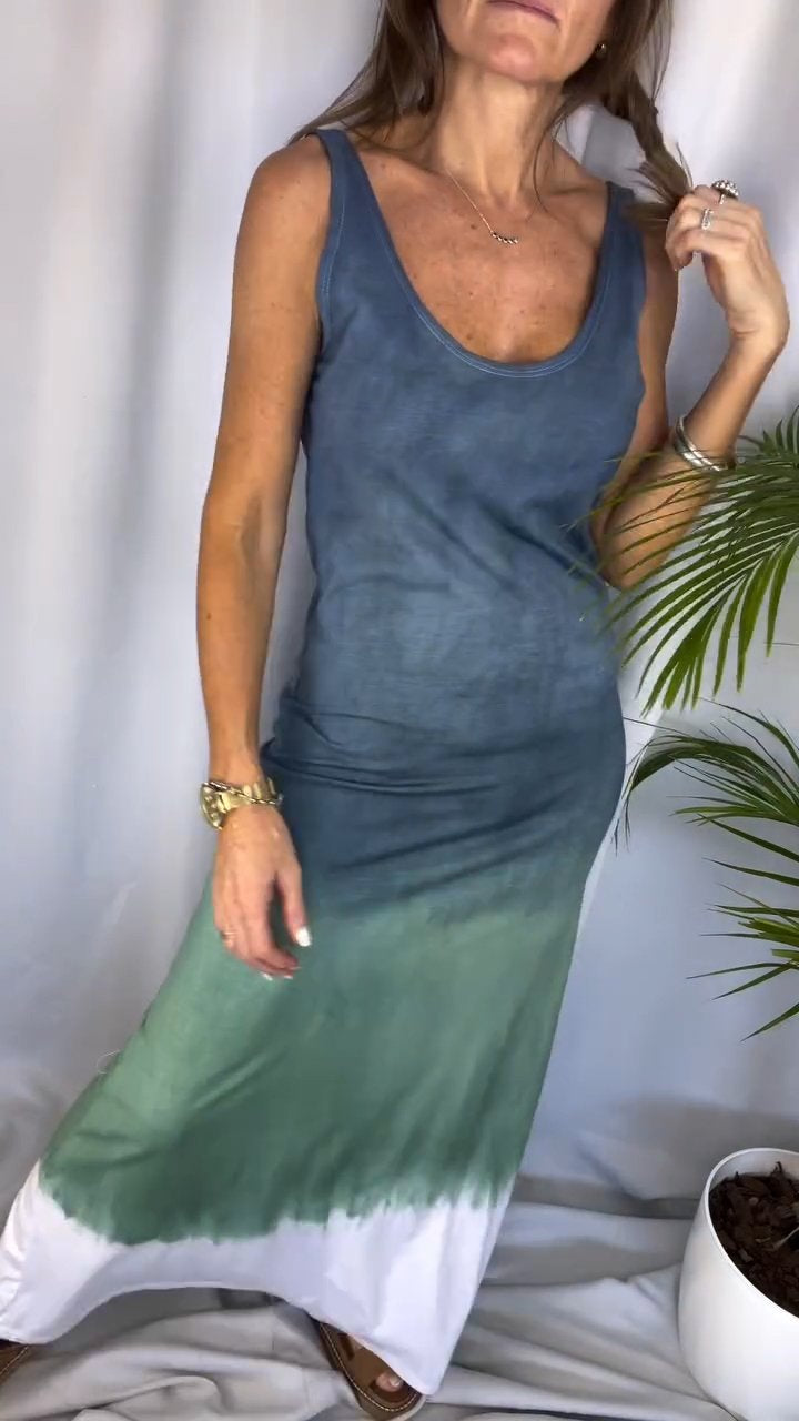 Summer Casual Tie-dye Color Dress