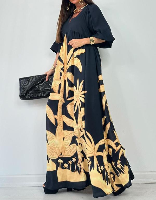 floral print maxi dress