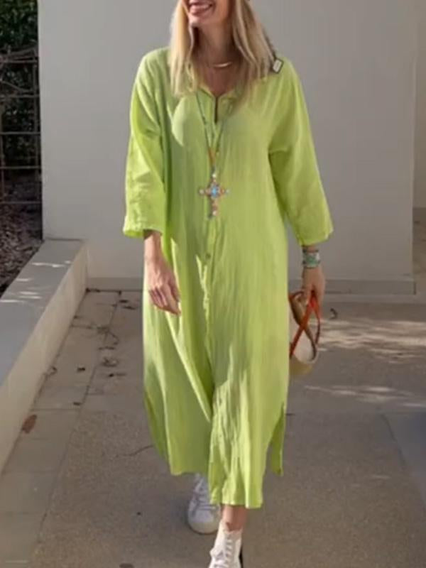 Casual Summer Shirt Dress