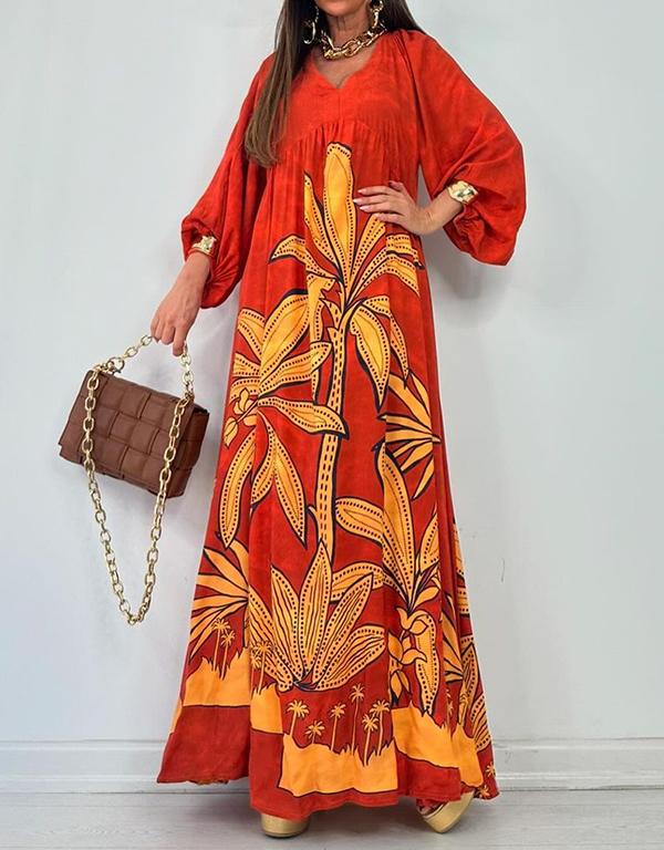 floral print maxi dress