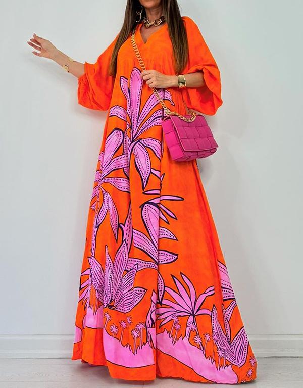 floral print maxi dress