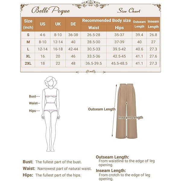 Belle Poque High Waisted Wide Leg Pleated Dress Pants Vintage Loose Baggy Straight Business Work Palazzo Pants Trousers X-Large Olive Green