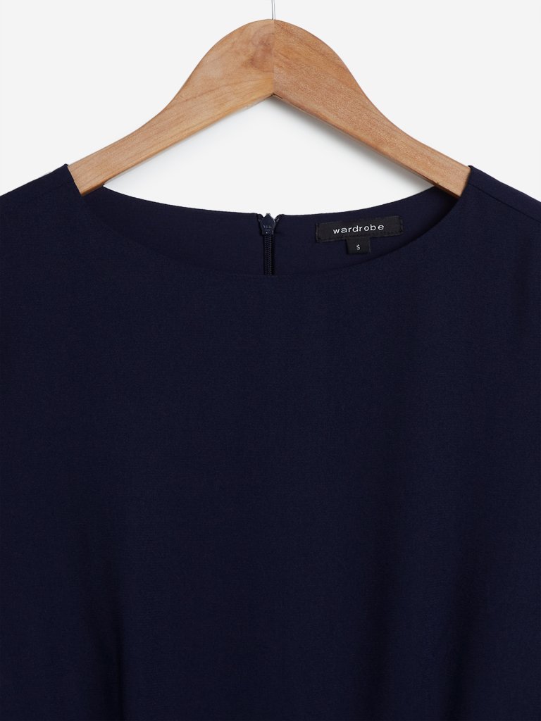 Wardrobe Navy Dress with Belt