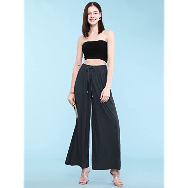 Lock and Love Womens Pleated Wide Leg Palazzo Maxi Pants with Drawstring or Elastic Band Elastic Band Small Wb1795_desert Lock and Love Womens Pleated Wide Leg Palazzo Maxi Pants with Drawstring or Elastic Band Elastic Band Small Wb1795_desert