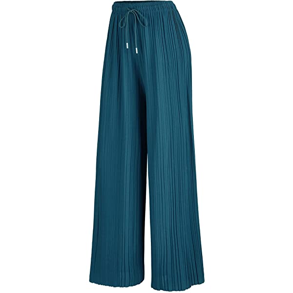Lock and Love Womens Pleated Wide Leg Palazzo Maxi Pants with Drawstring or Elastic Band Elastic Band Small Wb1795_desert Lock and Love Womens Pleated Wide Leg Palazzo Maxi Pants with Drawstring or Elastic Band Elastic Band Small Wb1795_desert