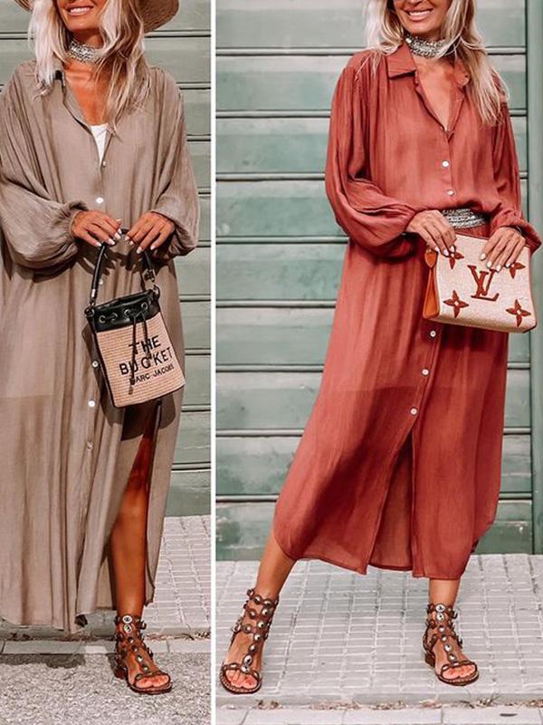 Casual Shirt Dress